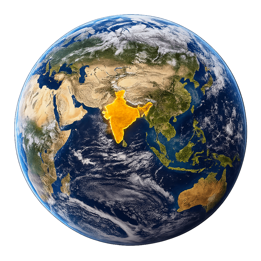 Inde depuis l'espace