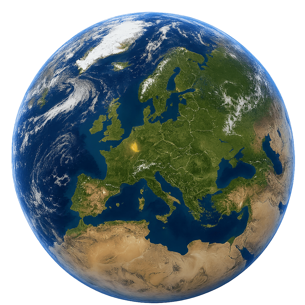 Grand-Duché de Luxembourg depuis l'espace