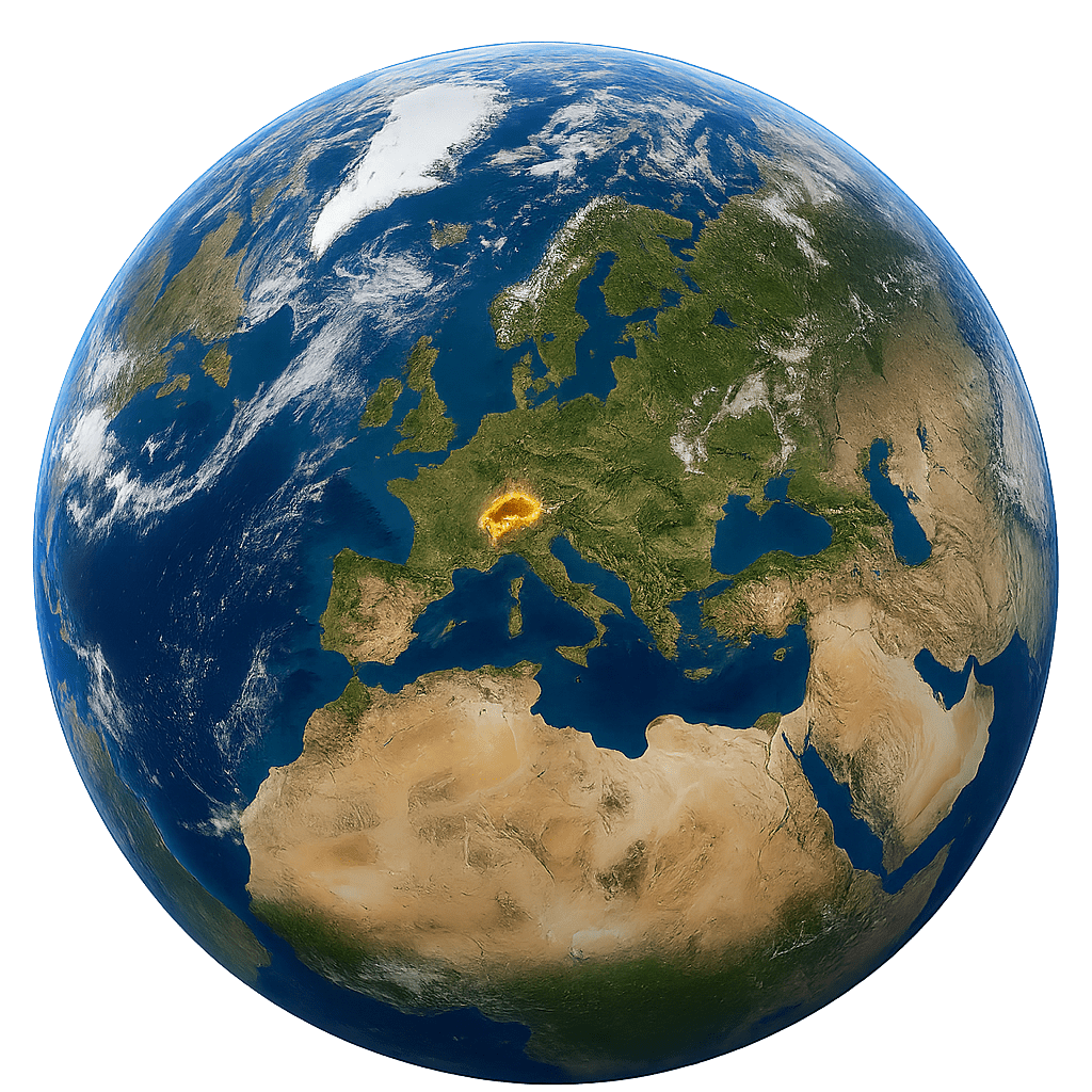 Suisse depuis l'espace